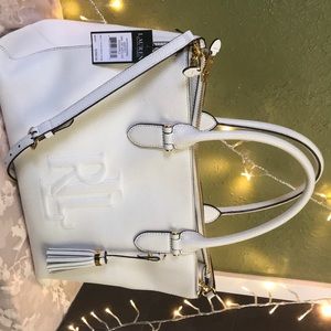Ralph lauren double zip zatchel